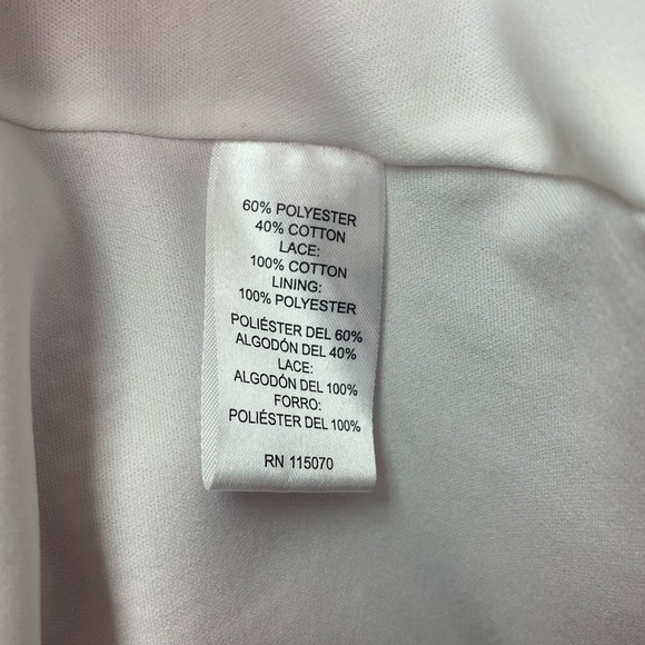 Nina Leonard Pink and White Sleeveless Sundress size 12 - Picture 8 of 12